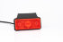 Габаритный светодиодный фонарь MD-013 C+K красный с кронштейном и проводом