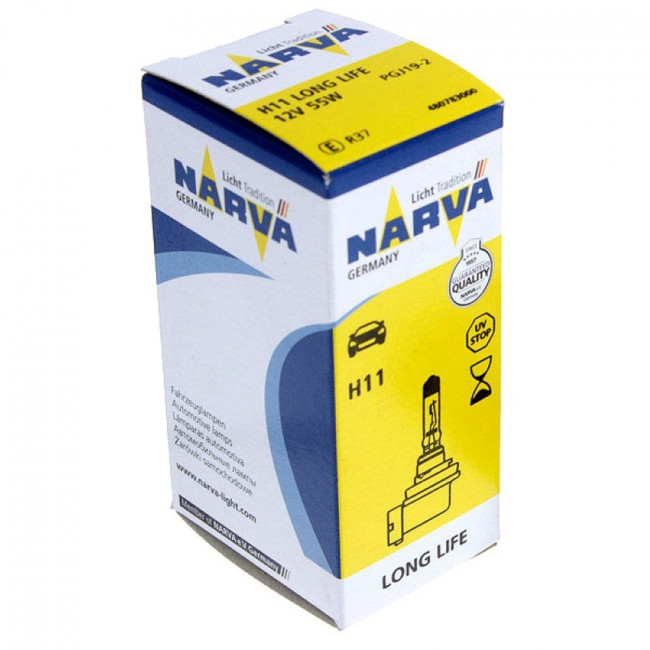 Лампа H11 12V-55W Long Life (PGJ19-2) 1шт. Лампа H11 12V-55W Long Life (PGJ19-2) 1шт.