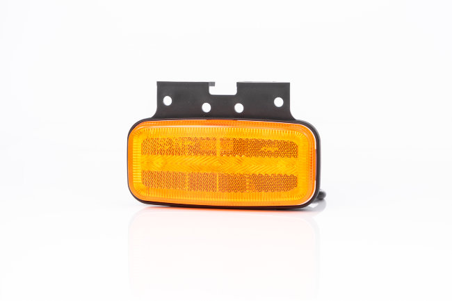 Габаритный светодиодный фонарь FT-080+K желтый с указателем поворота и светоотражателем
