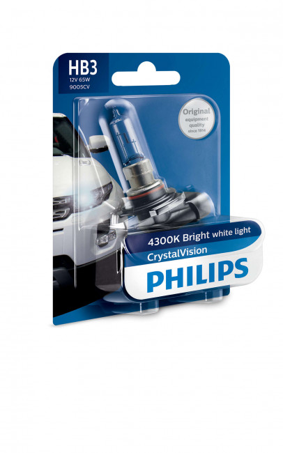 Лампа HB3 12.8V 65W Cristal Vision (P20d) блист. Лампа HB3 12.8V 65W Cristal Vision (P20d) блист.