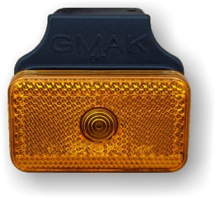 Габаритный фонарь G17 led бок. с кронштейном желтый