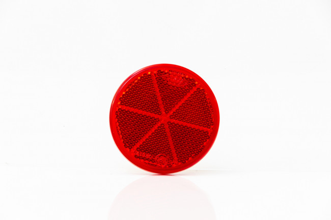 Светоотражатель на липучке d60 mm DOB-032 C красный