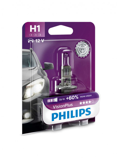 Лампа H1 12V- 55W Vision Plus блистер