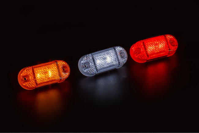 Габаритный светодиодный фонарь FT-062 Z LED желтый 12-36V, провод 0,15м