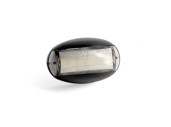 Габаритный светодиодный фонарь FT-067 B LED белый 12-36V, провод 0,15м