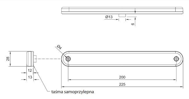 Фонарь стоп-сигнала дополнительный FT-190 LED Фонарь стоп-сигнала дополнительный FT-190 LED