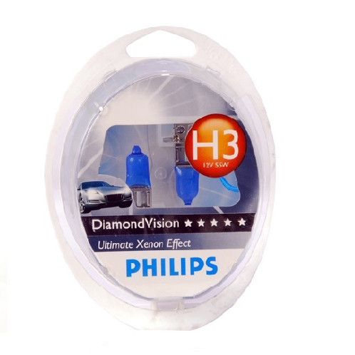 Лампа H3 12V- 55W (PK22s) Diamond Vision (2 шт)