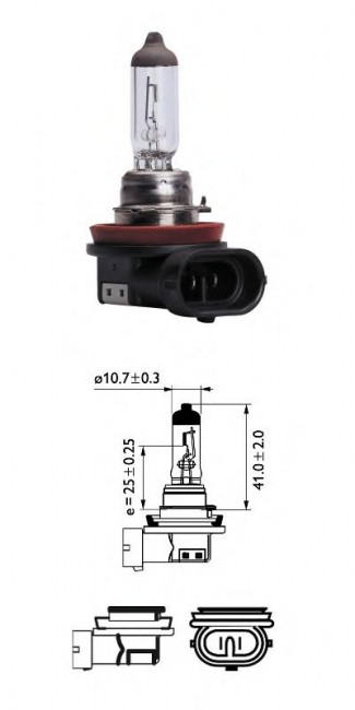 Лампа H8 12V-35W  (PGJ19)