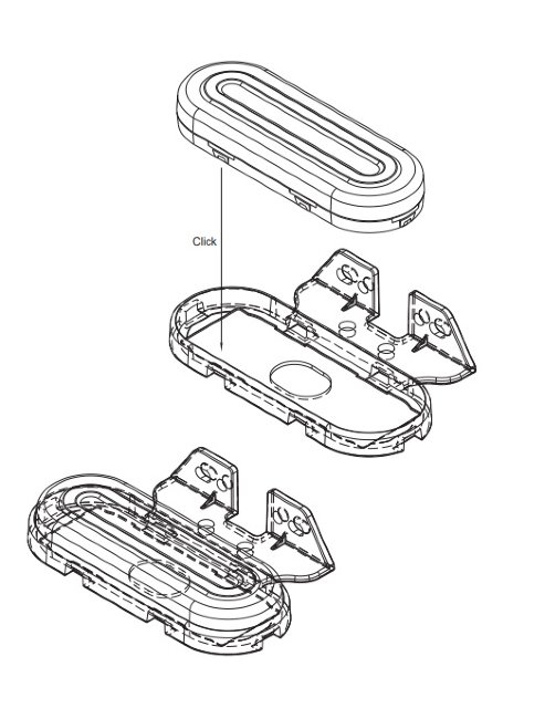 Габаритный светодиодный фонарь FT-072 B LED белый Габаритный светодиодный фонарь FT-072 B LED белый