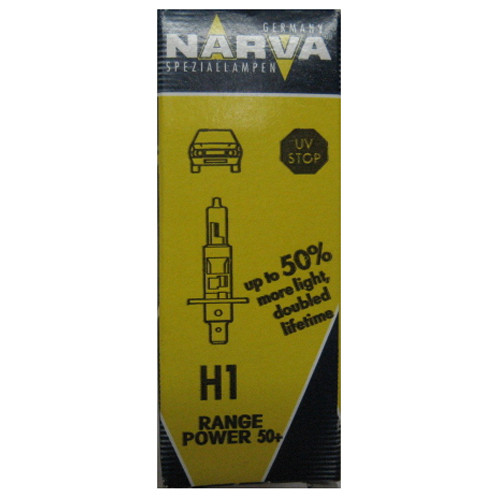 Лампа H1 12V- 55W Range Power 50 (P14,5s) 1шт. Лампа H1 12V- 55W Range Power 50 (P14,5s) 1шт.